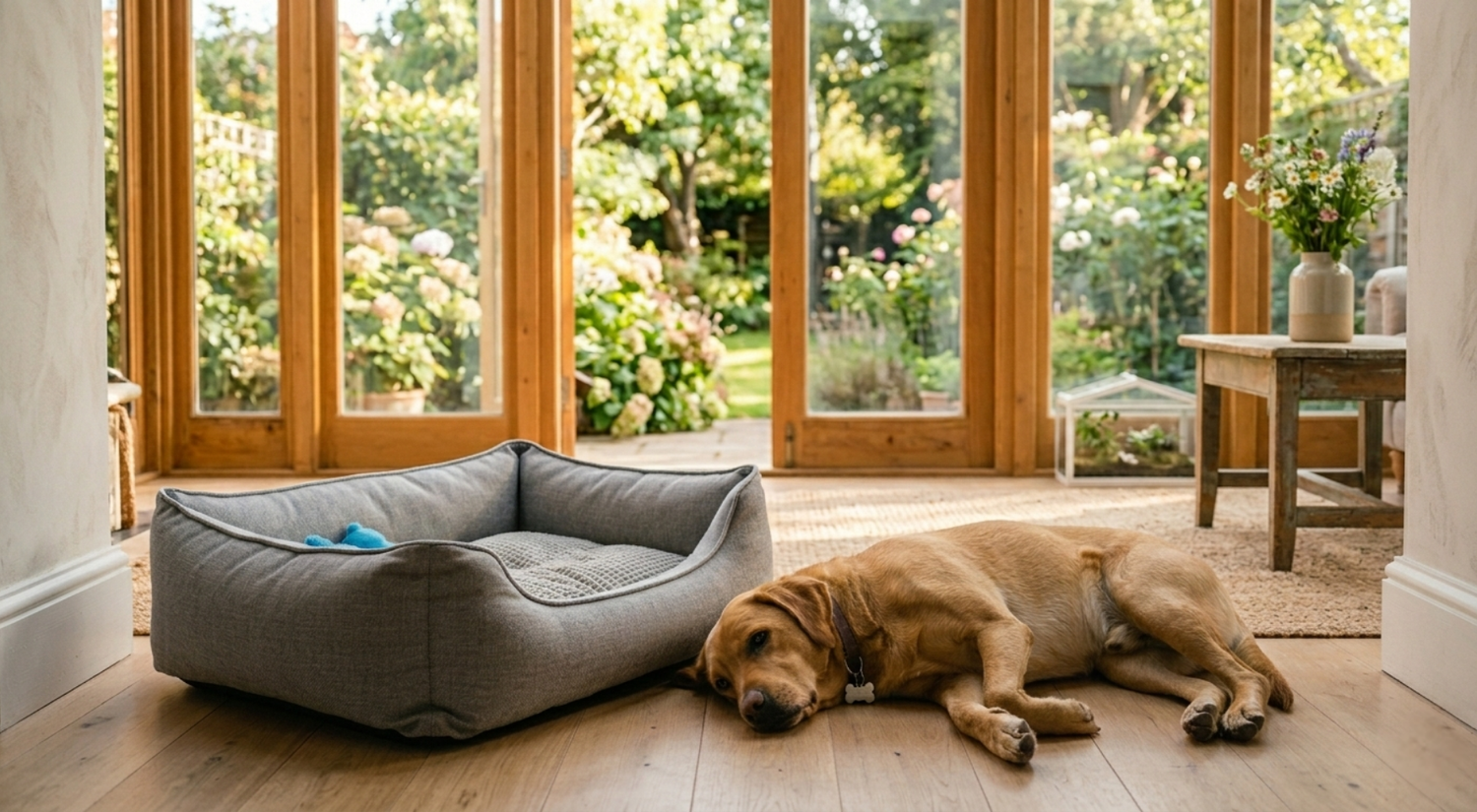Warum Hunde manchmal lieber auf dem Boden schlafen
