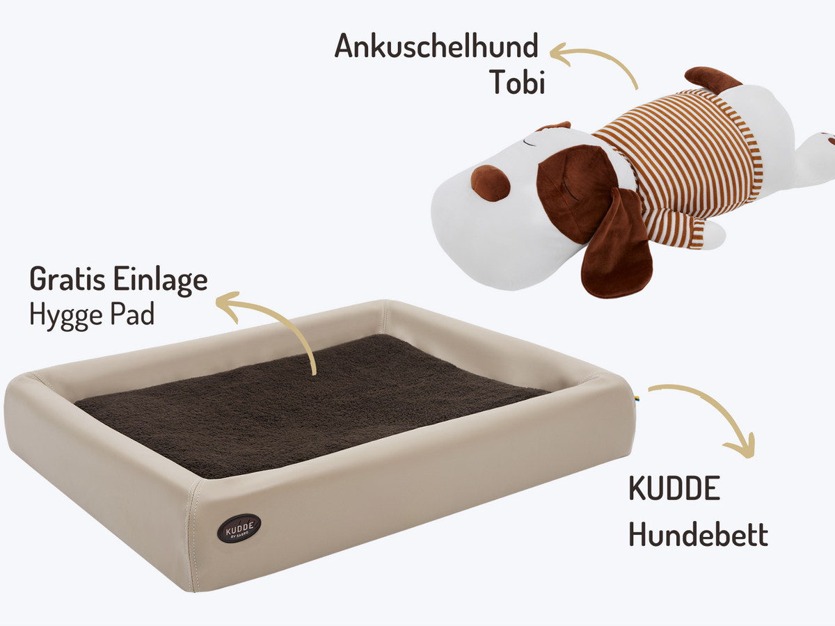 Buddy-Set | KUDDE Hundebett + Ankuschelhund