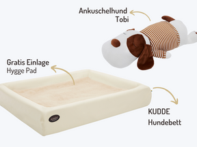 Buddy-Set | KUDDE Hundebett + Ankuschelhund