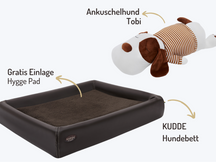 Buddy-Set | KUDDE Hundebett + Ankuschelhund