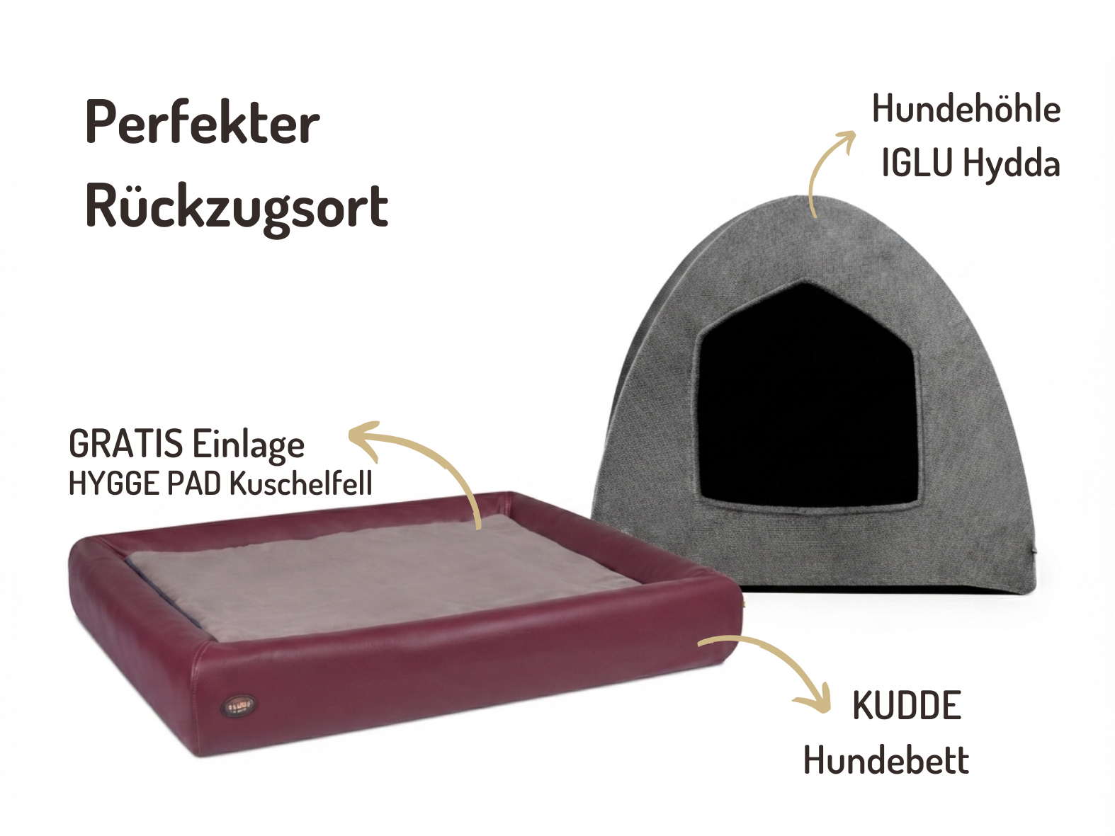 Hundehöhlen-Bundle | KUDDE + Iglu Hydda