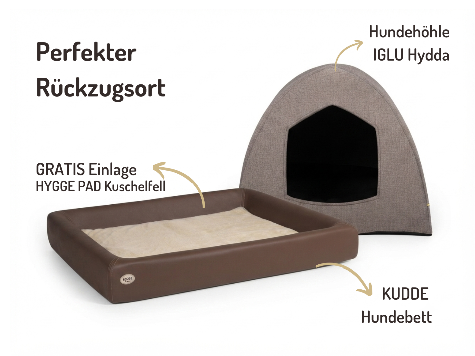 Hundehöhlen-Bundle | KUDDE + Iglu Hydda