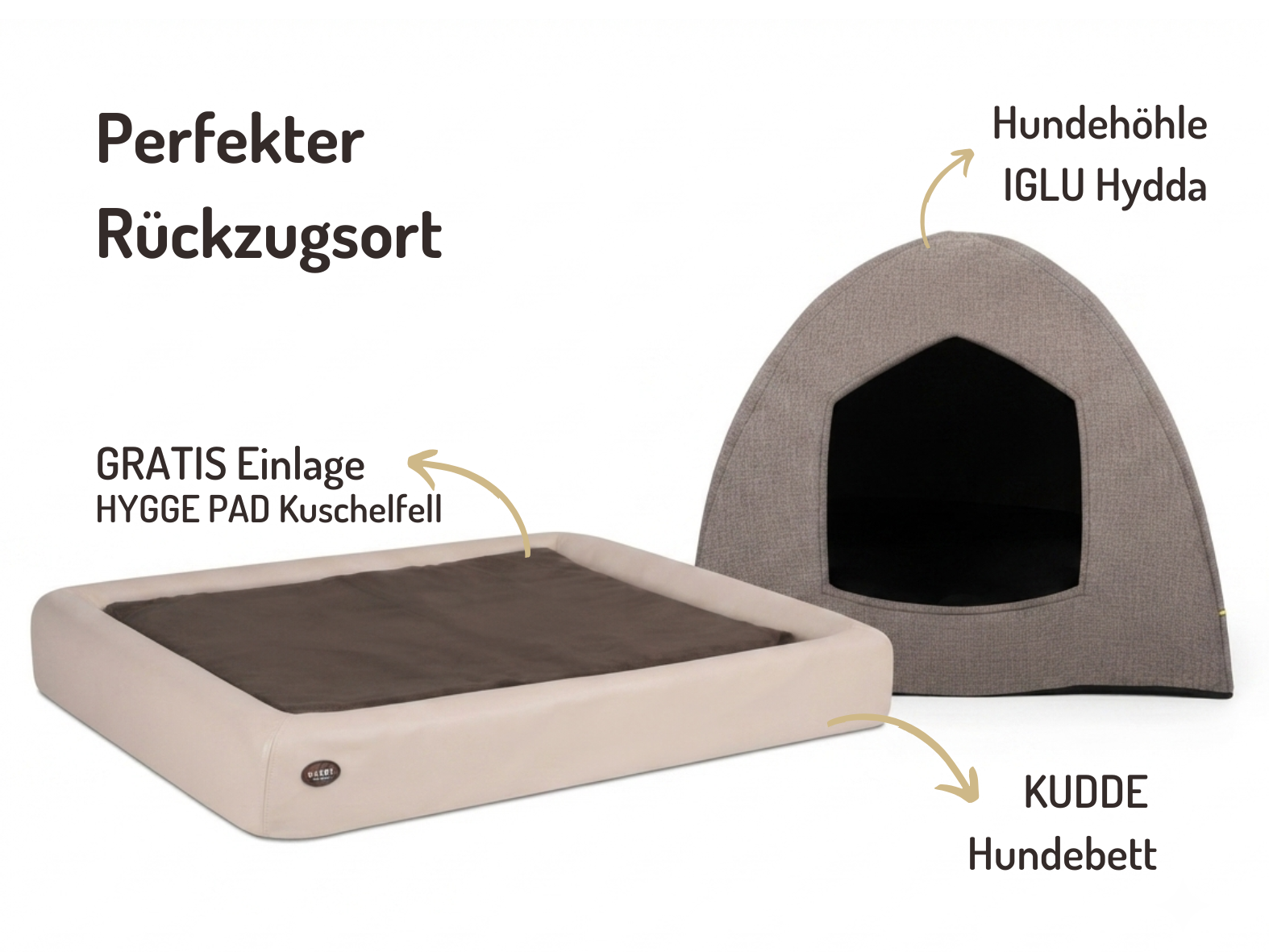 Hundehöhlen-Bundle | KUDDE + Iglu Hydda
