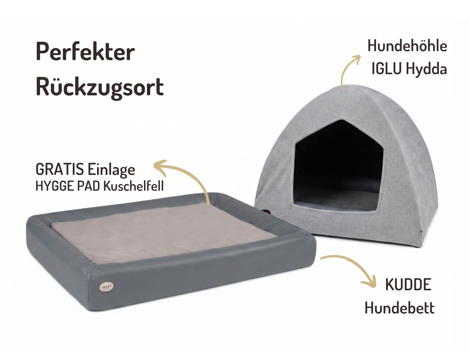 Hundehöhlen-Bundle | KUDDE + Iglu Hydda